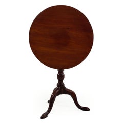 English George III Mahogany Tilt-Top Tea Table, circa 1780
