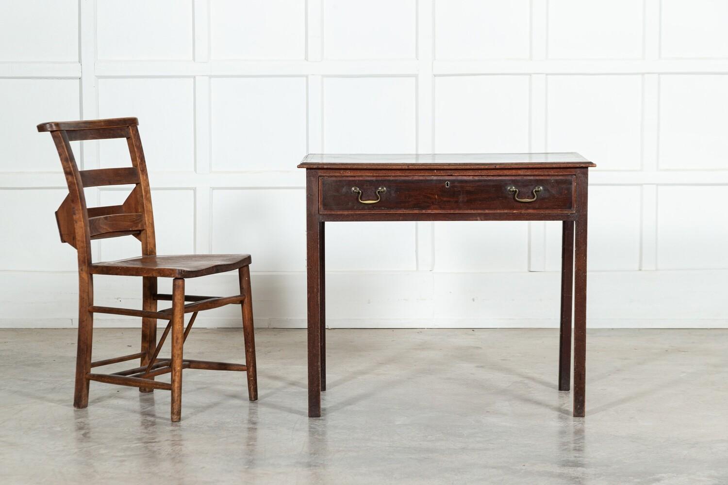 English George III Mahogany Writing Table / Side Table In Good Condition In Staffordshire, GB