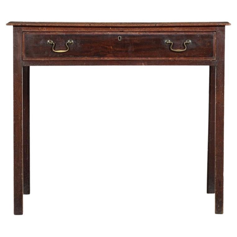 English George III Mahogany Writing Table / Side Table