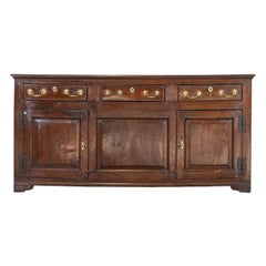 English George III Oak Dresser Base