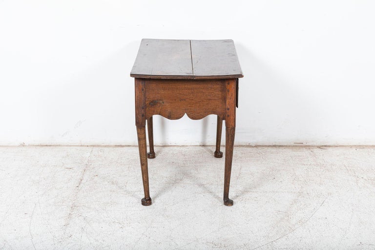 English George III Oak & Fruitwood Side Table / Low Boy For Sale 4