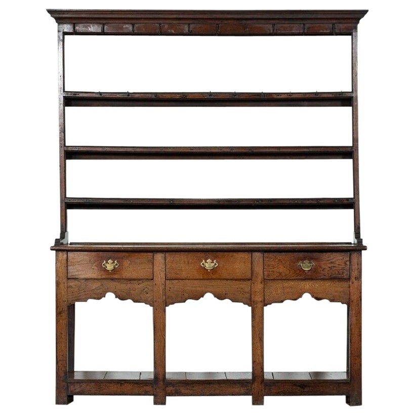 Englische George III Eiche Potboard Kommode