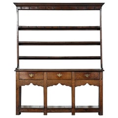 English George III Oak Potboard Dresser