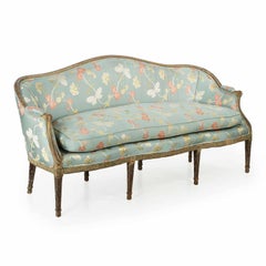 Canapé canapé ancien anglais d'époque George III peint à l'ancienne, vers 1780