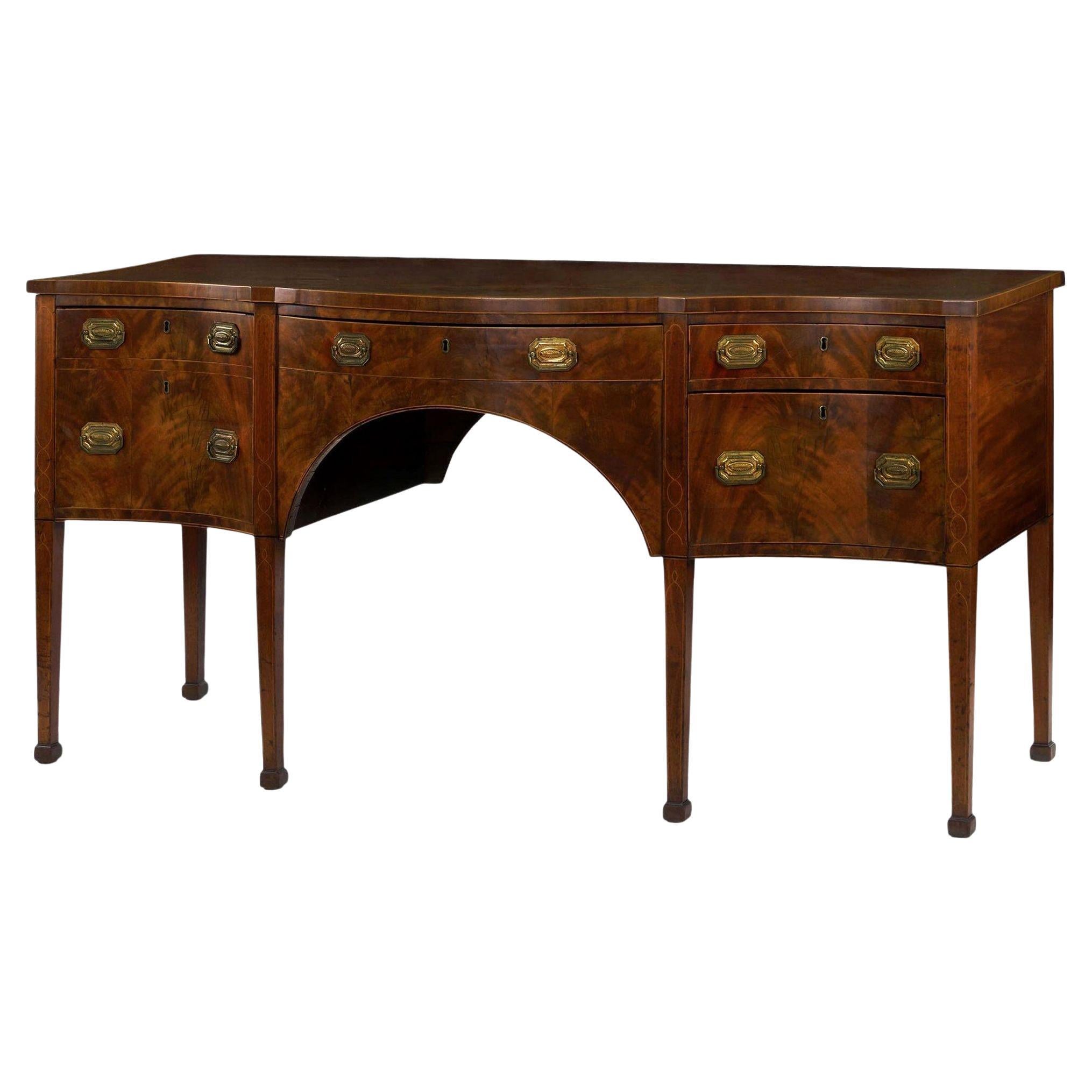 English III Period Antique Mahogany Sideboard, circa 1780 at