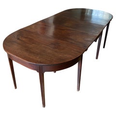 English George III Period Mahogany Dining Table with Multiple Configurations English George III Period Mahogany Dining Table with Multiple Configurations