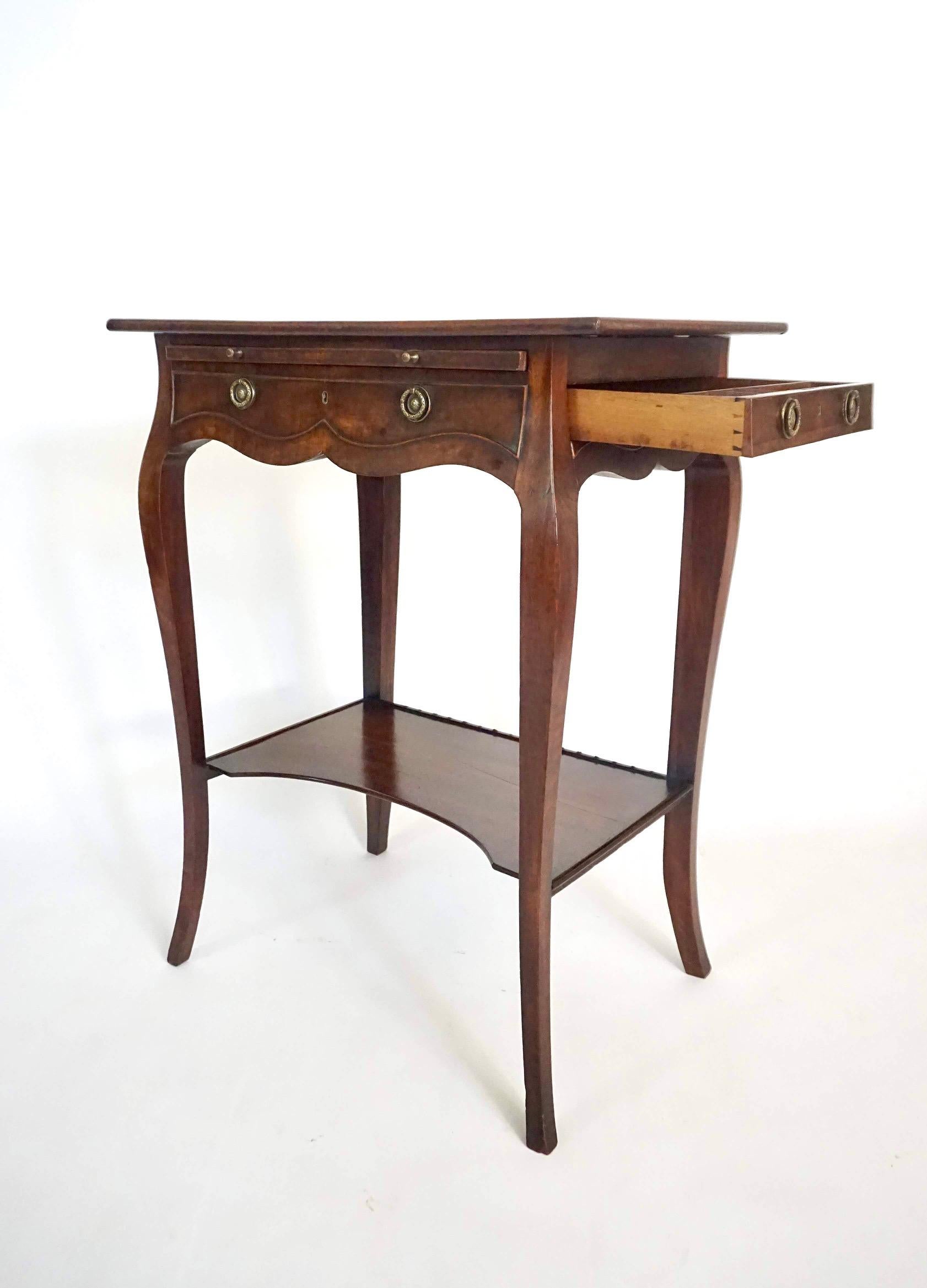 English George III Sabicu & Gonçalo Alves Work Table in the Manner of John Cobb For Sale 2
