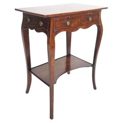 Antique English George III Sabicu & Gonçalo Alves Work Table in the Manner of John Cobb