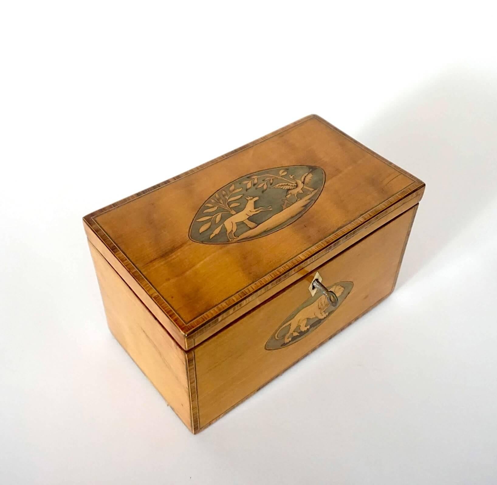 XIXe siècle Coffret à thé 