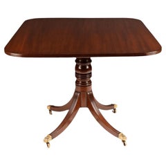 English George III Sheraton Mahogany Tilt Top Breakfast Table, 1790