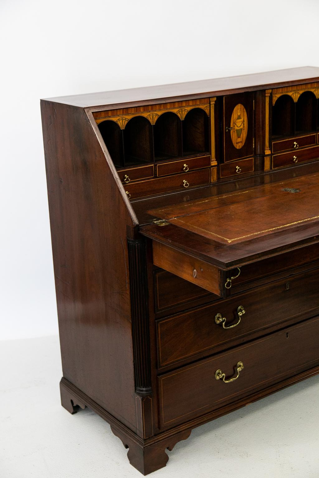 English George III Slant Front Desk For Sale 9