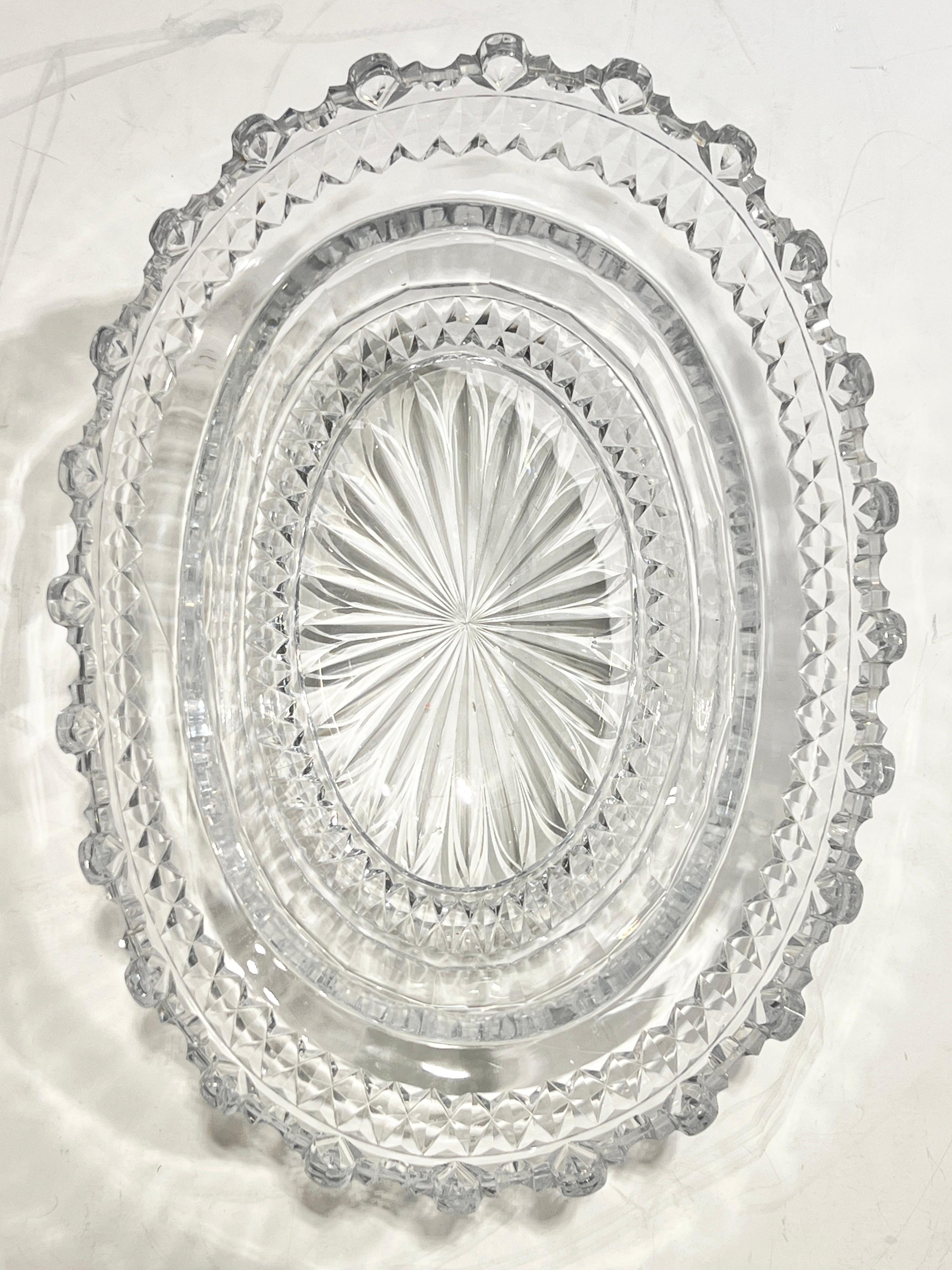 English George III Sterling Silver and Cut Glass Epergne 4-Piece Set For Sale 2