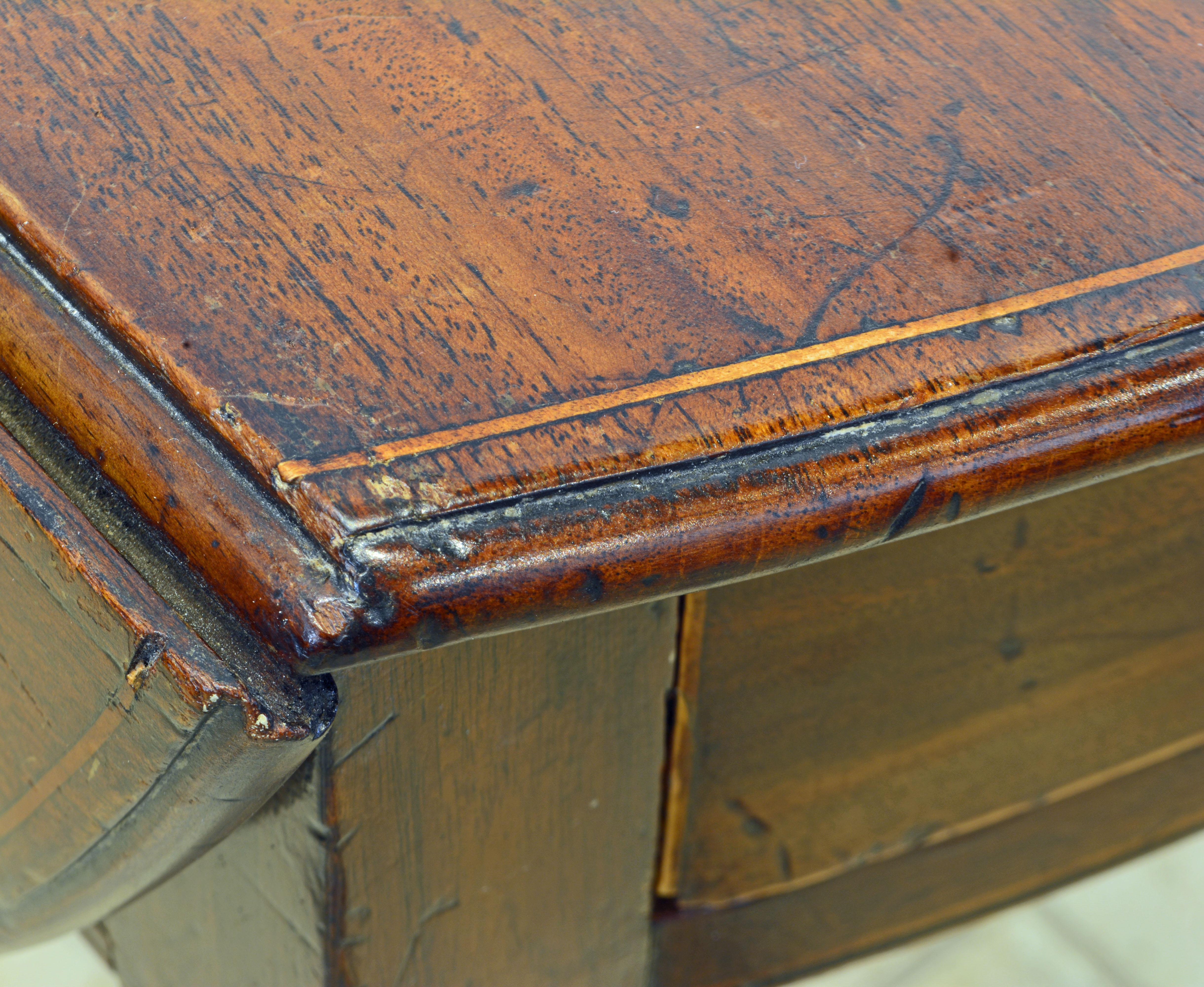 George III String Inlaid Mahogany Oval One-Drawer Pembroke Table, circa 1820 4