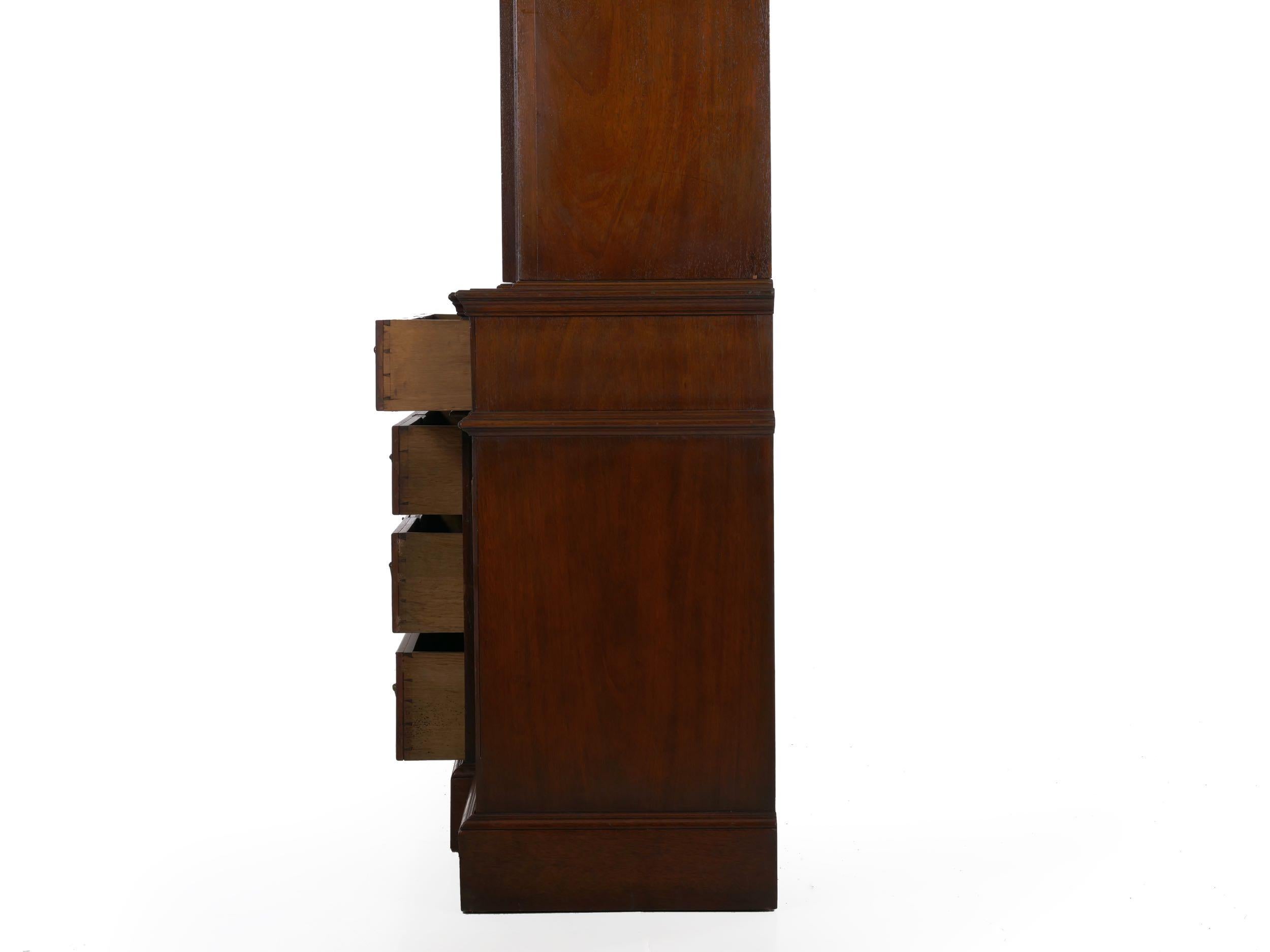 English George III Style Breakfront Bookcase Cabinet, circa 1880 8
