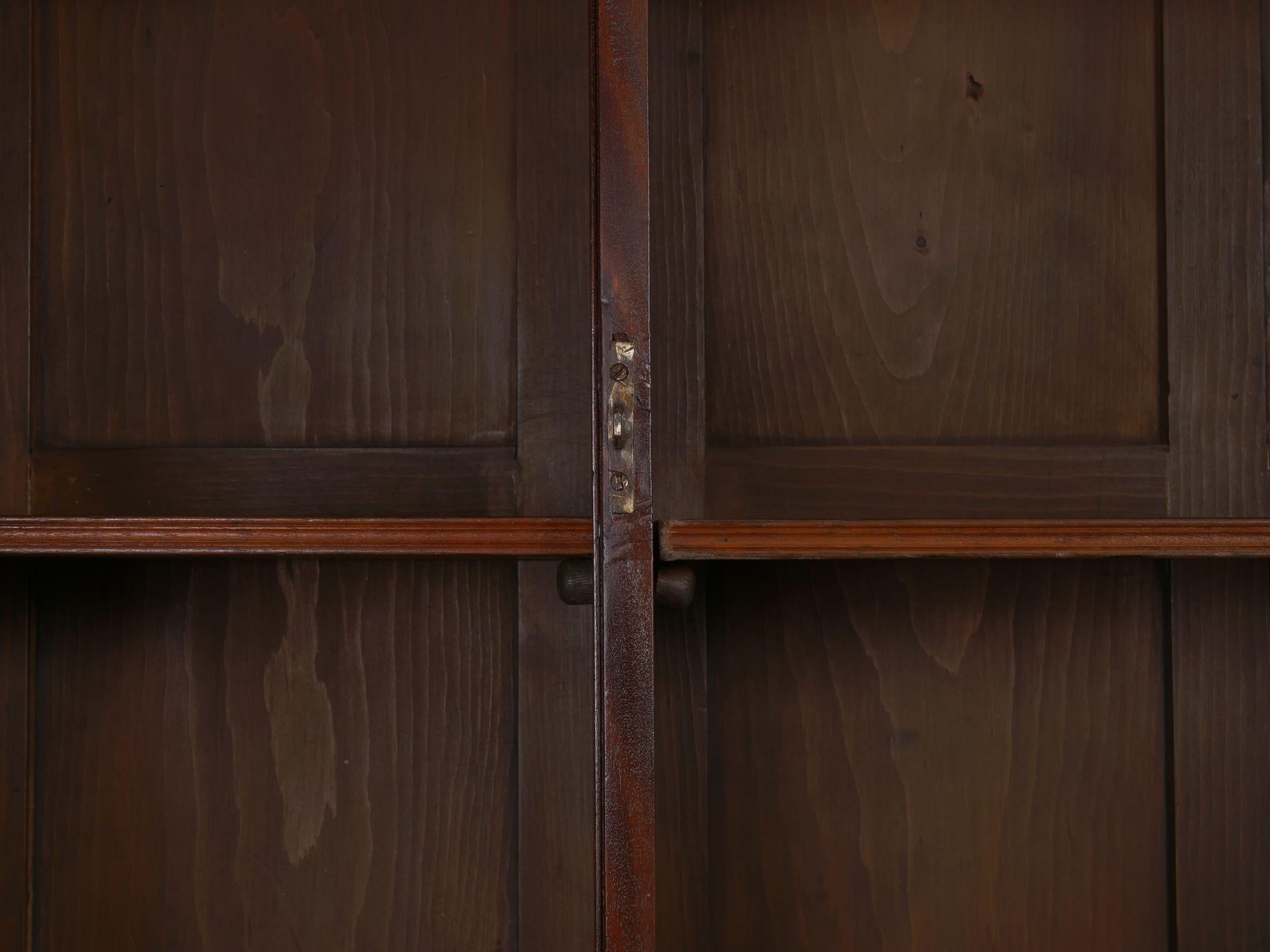 English George III Style Breakfront Bookcase Cabinet, circa 1880 14