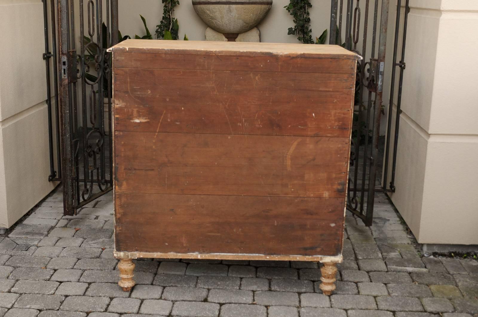 English George III Style Four-Drawer Commode with Original Paint, circa 1850 4