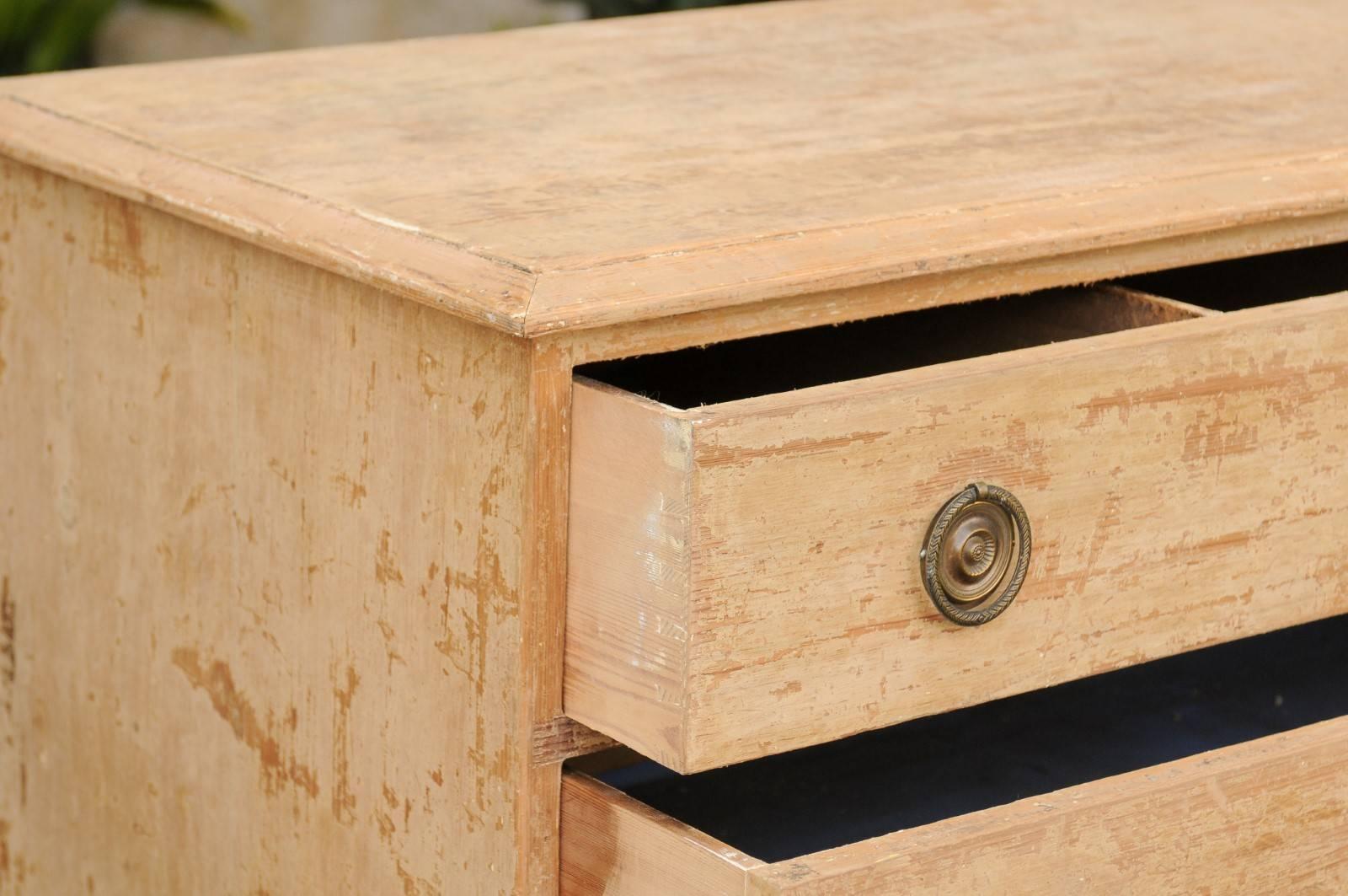 English George III Style Four-Drawer Commode with Original Paint, circa 1850 1