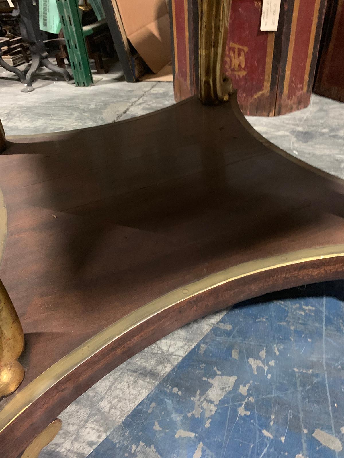 English George IV Mahogany and Parcel Gilt Center or Library Table, circa 1840 8