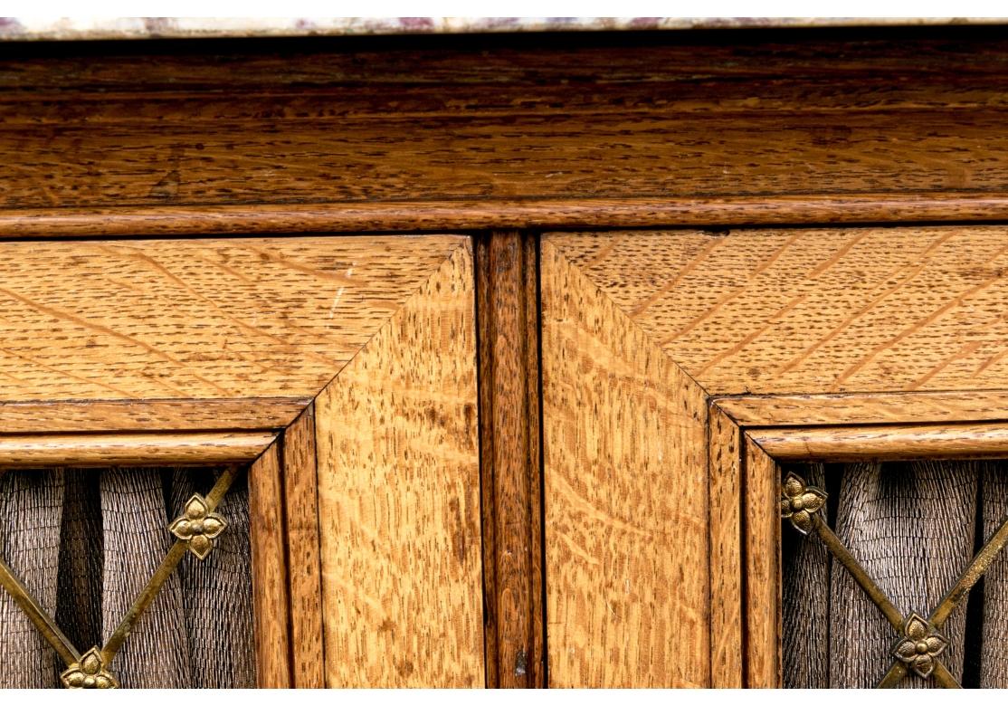 English George IV Oak Library Cabinet, Ca. 1820, Alnwick Castle Prov. For Sale 3