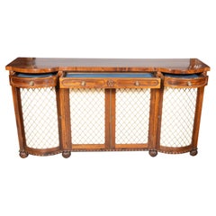 English George IV Rosewood Side Cabinet