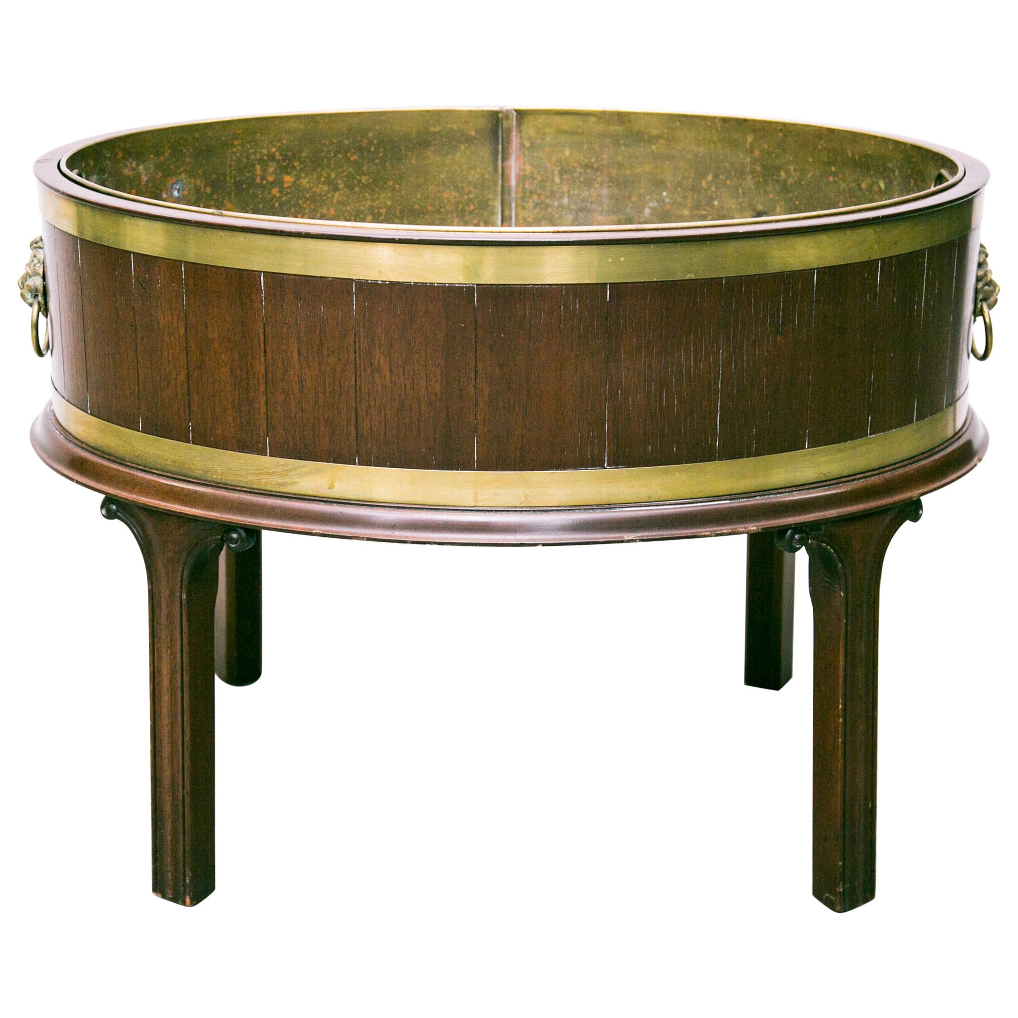 English George lll Style Brass Bound Wine Cooler