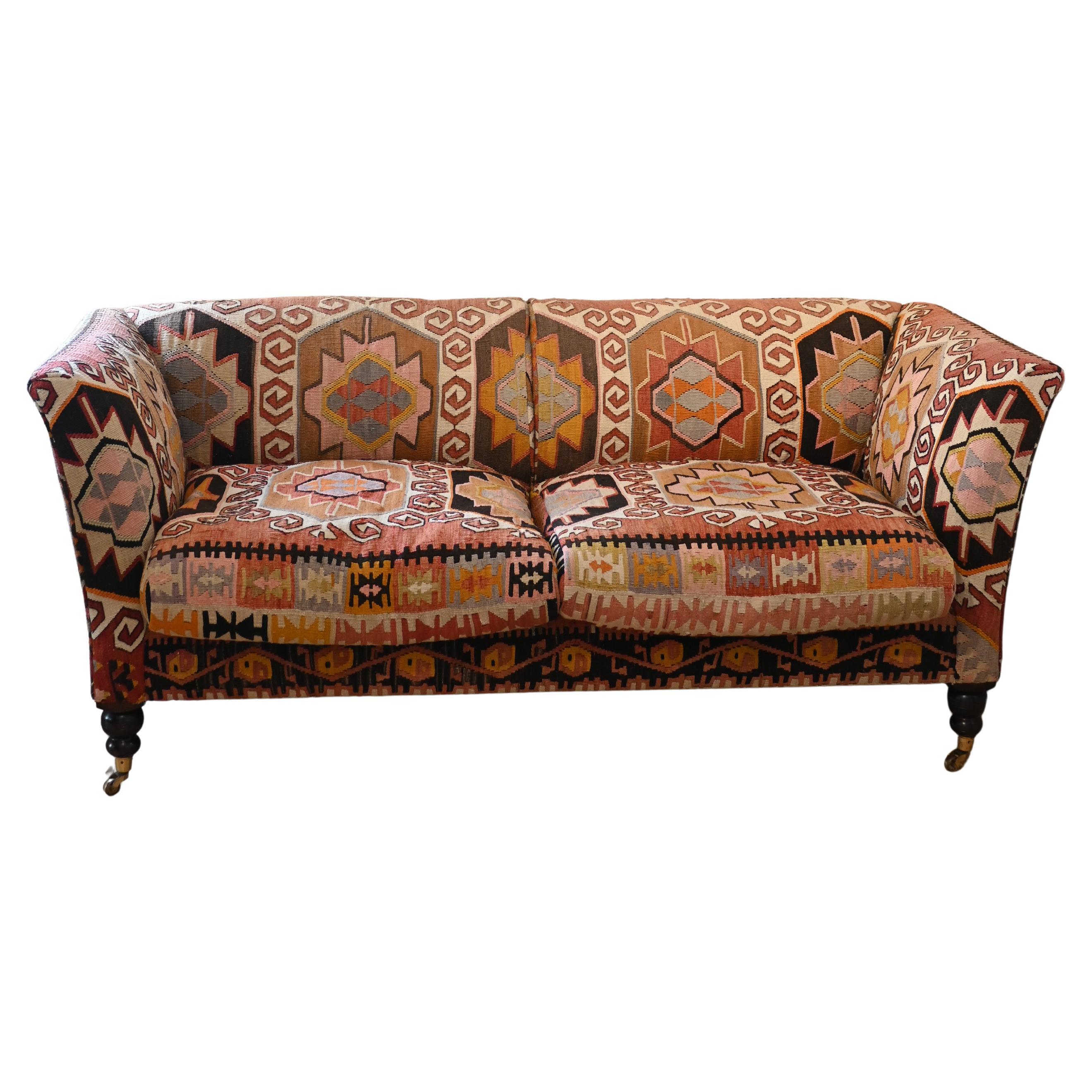 English George Smith Kilim Sofa