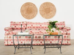 Divano imbottito in stile inglese George Smith con design Kilim