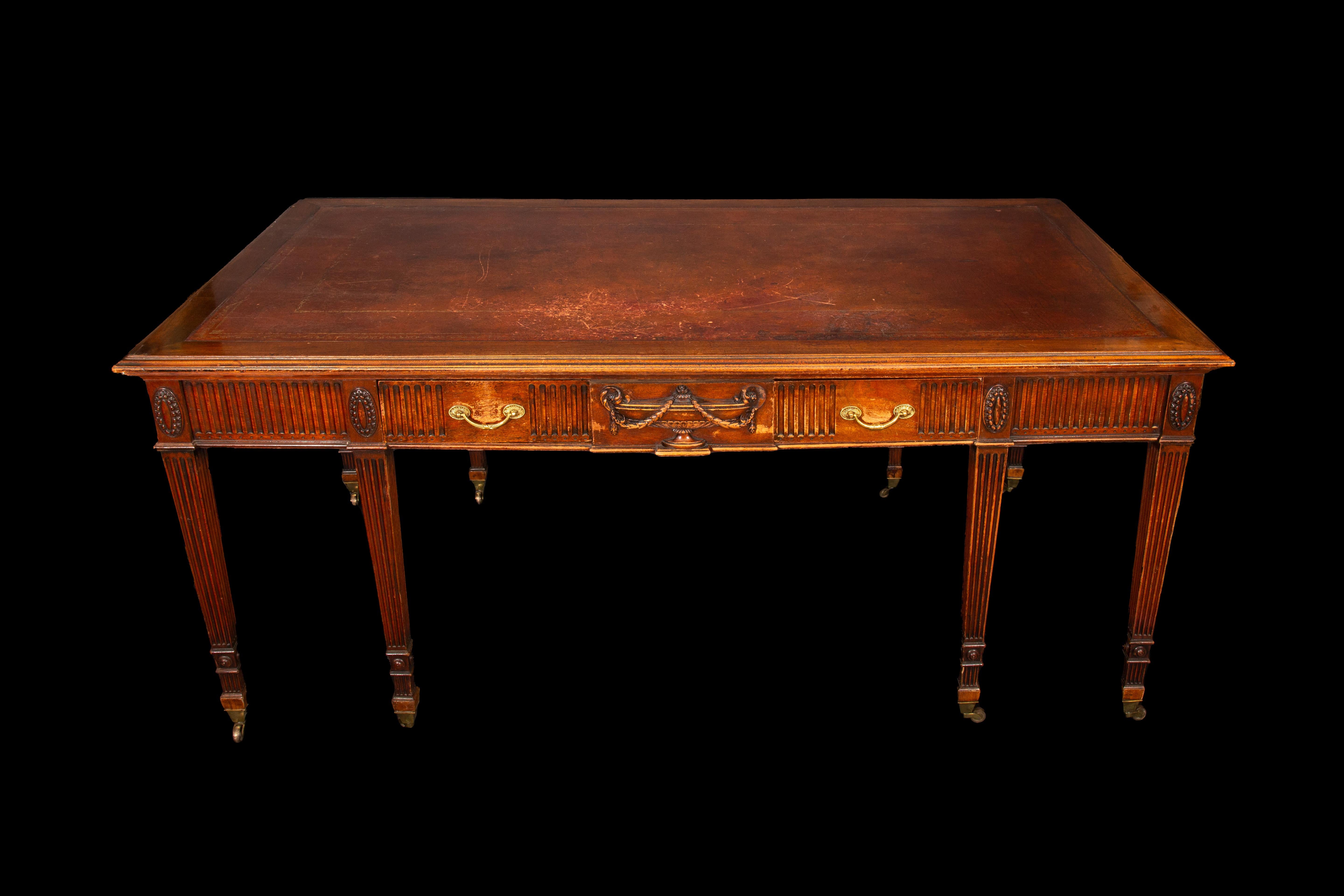 Englisch George the III Partner Schreibtisch / Center Table im Angebot 3