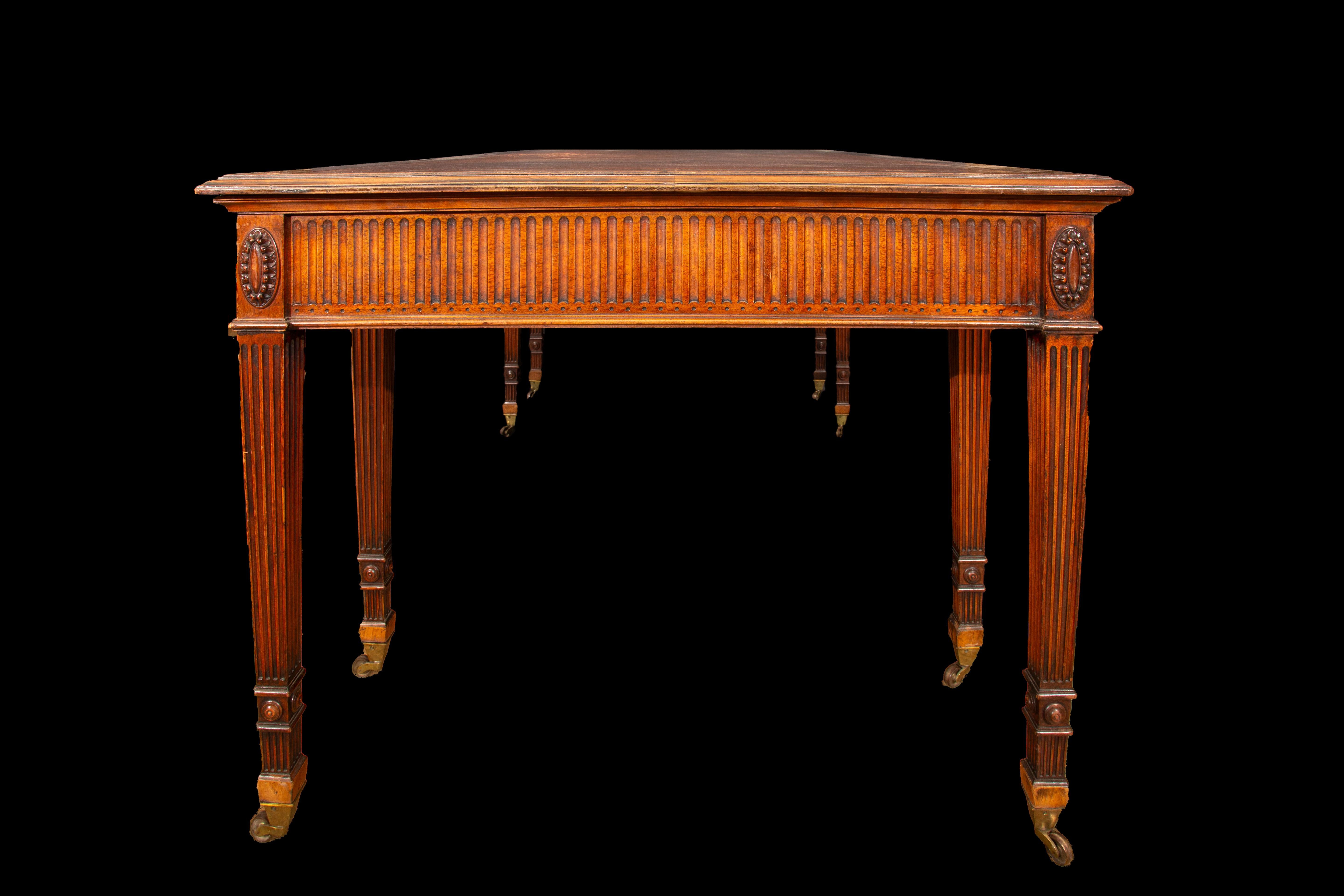 Englisch George the III Partner Schreibtisch / Center Table im Angebot 7