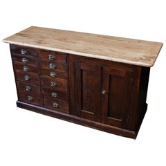 Englischer George V. General Post Office Counter Kitchen Island