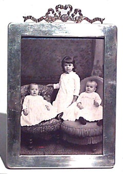English George VI Sterling Silver Picture Frame, Hand-Crafted, 1948
