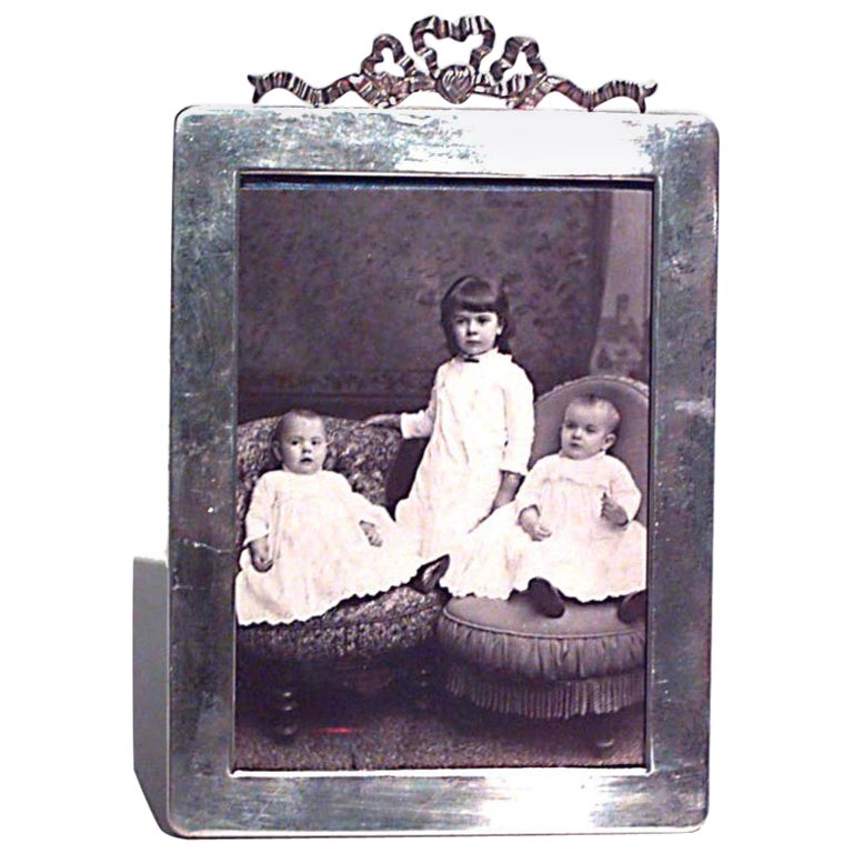 Cadre photo anglais George VI Silver en vente