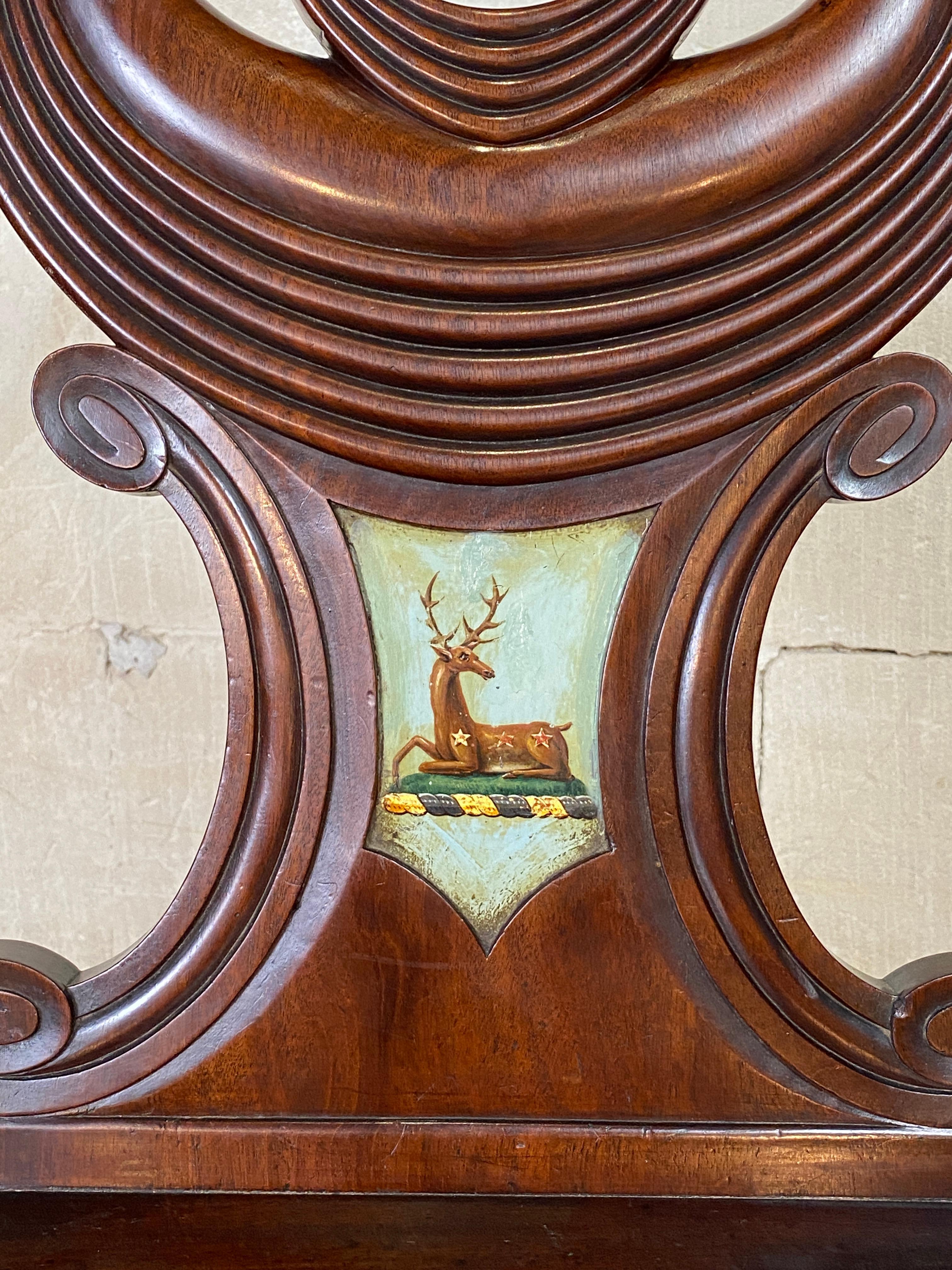 Inglese Sedie da sala georgiane inglesi attribuite a Gillows, circa 1810 in vendita