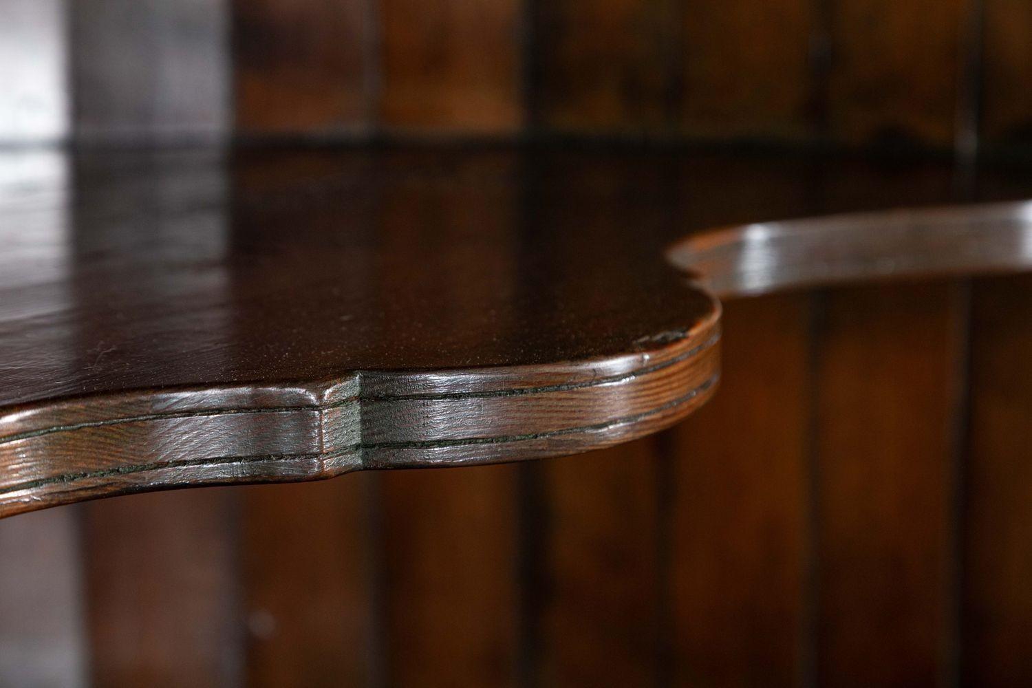 English Georgian Barrel Back Pine Corner Cabinet For Sale 8