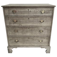 English Georgian Bleached Oak Chest