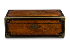 English Georgian Brown Wooden Box