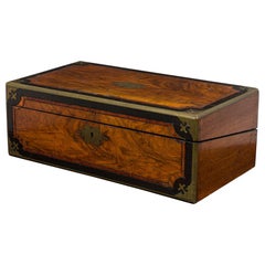English Georgian Brown Wooden Box