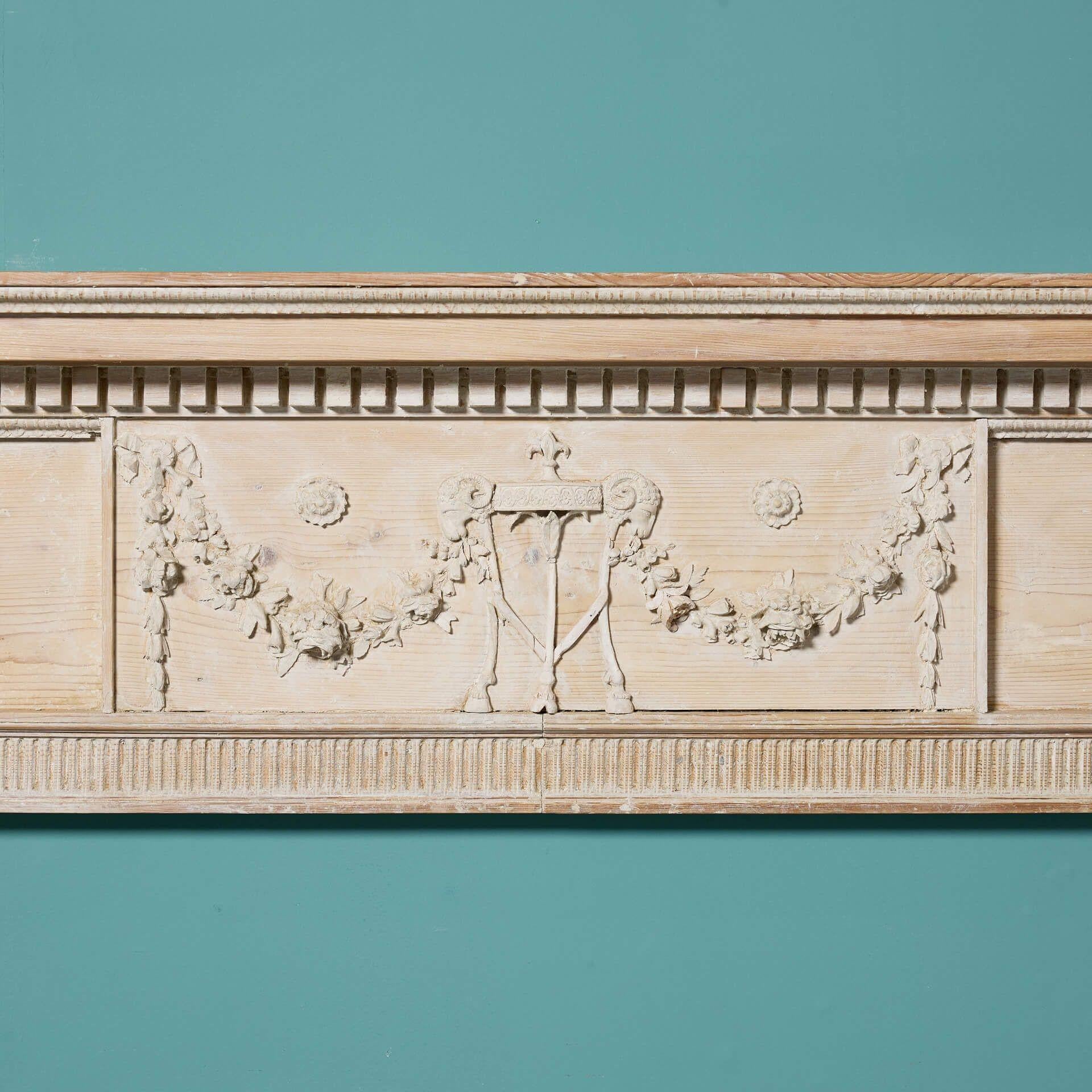 Anglais Cheminée anglaise géorgienne sculptée en vente