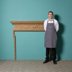 English Georgian Carved Pine Fire Mantel