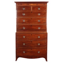 Antique English Georgian Chest on Chest