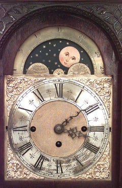 Reloj de chimenea chino de caoba Chippendale