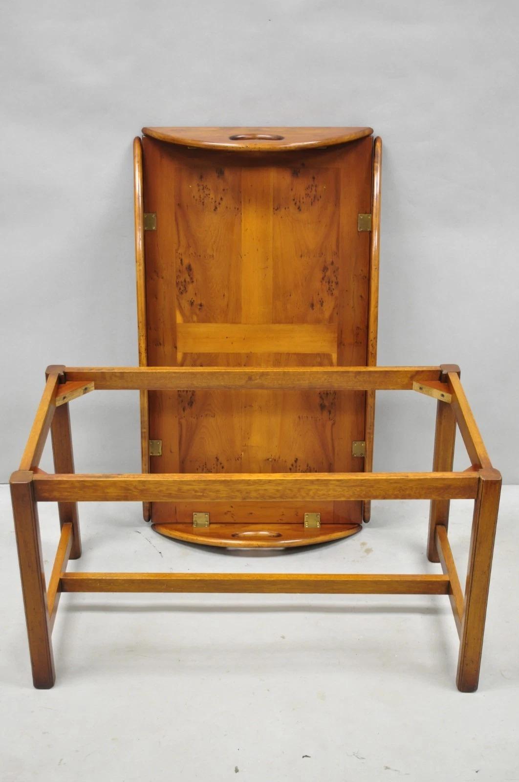 Table basse à plateau en bois de ronce de chippendale en acajou de style géorgien anglais en vente 4