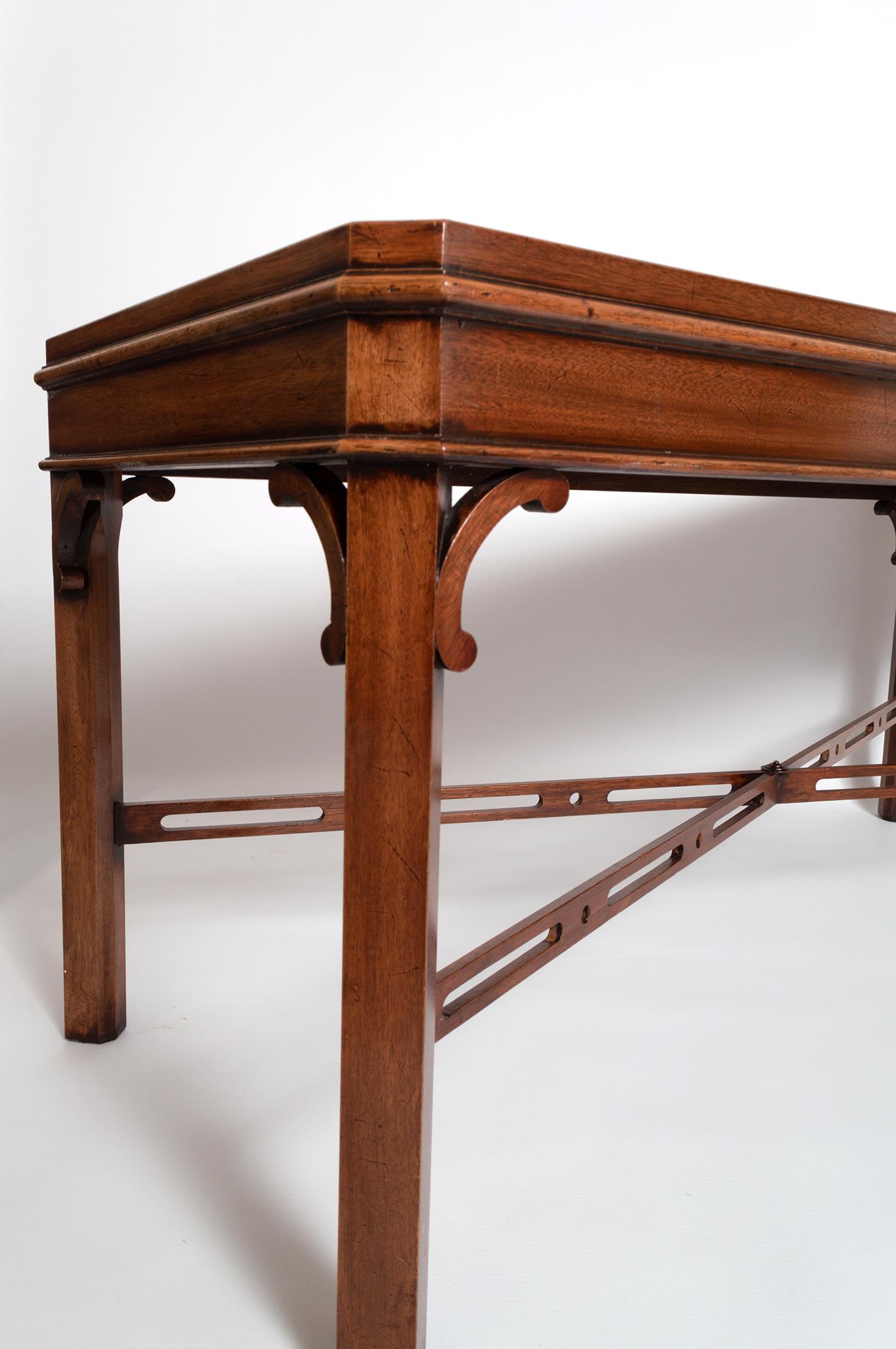 English Georgian Chippendale Style Mahogany Coffee Table by Brights of Nettlebed 8