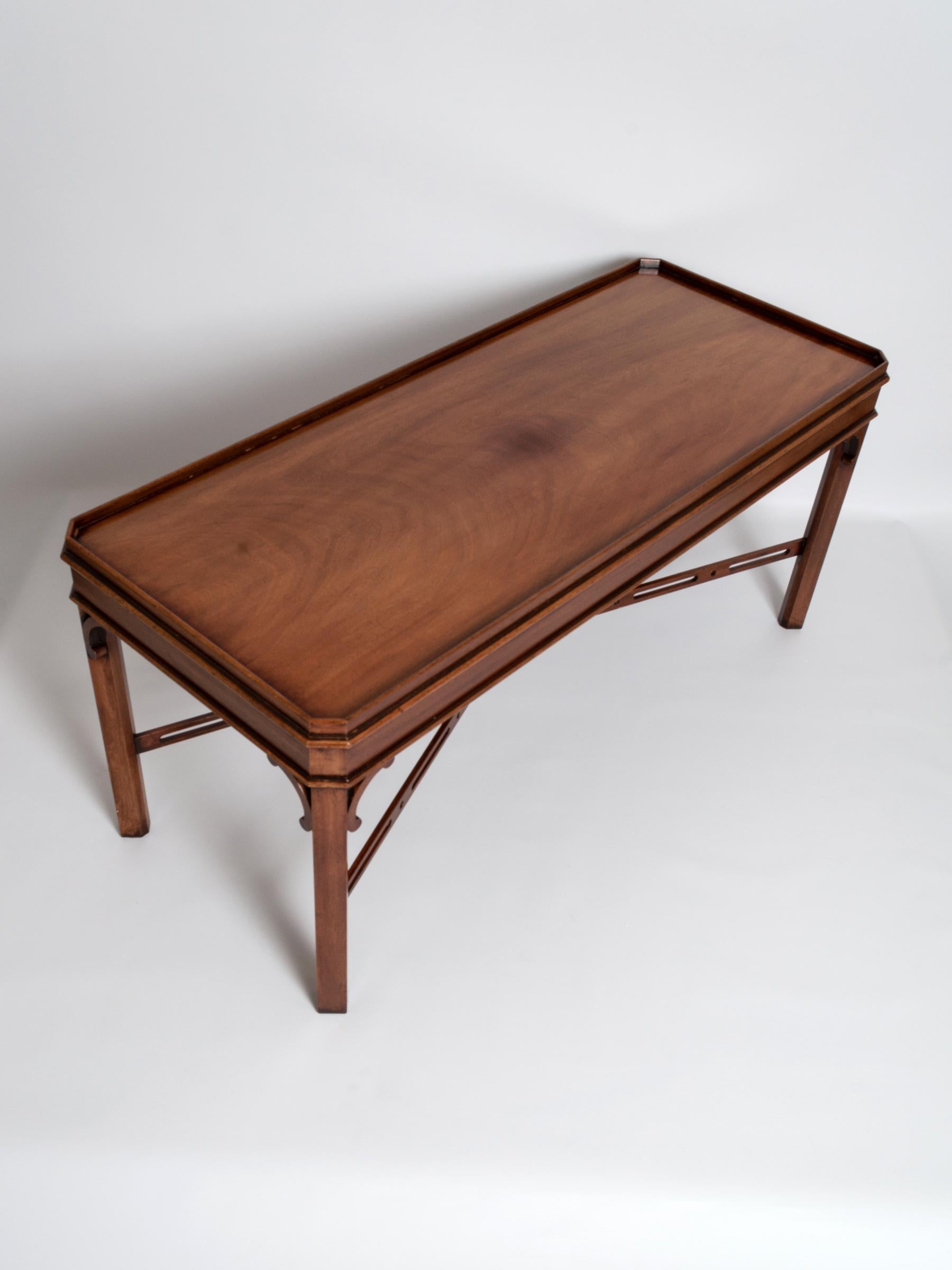 English Georgian Chippendale Style Mahogany Coffee Table by Brights of Nettlebed 3