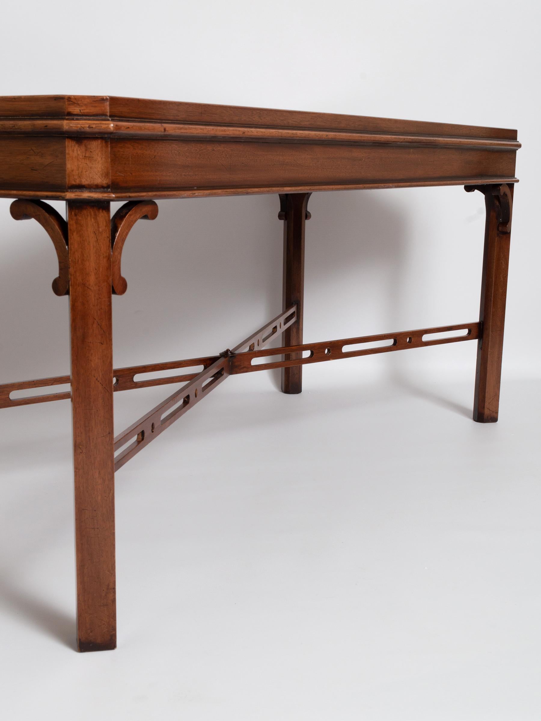 English Georgian Chippendale Style Mahogany Coffee Table by Brights of Nettlebed 4