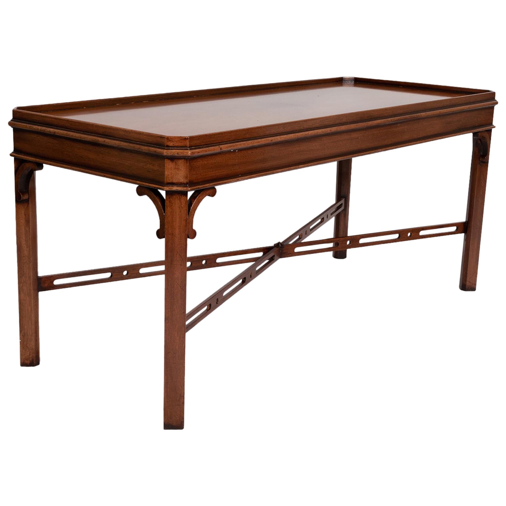 English Georgian Chippendale Style Mahogany Coffee Table by Brights of Nettlebed