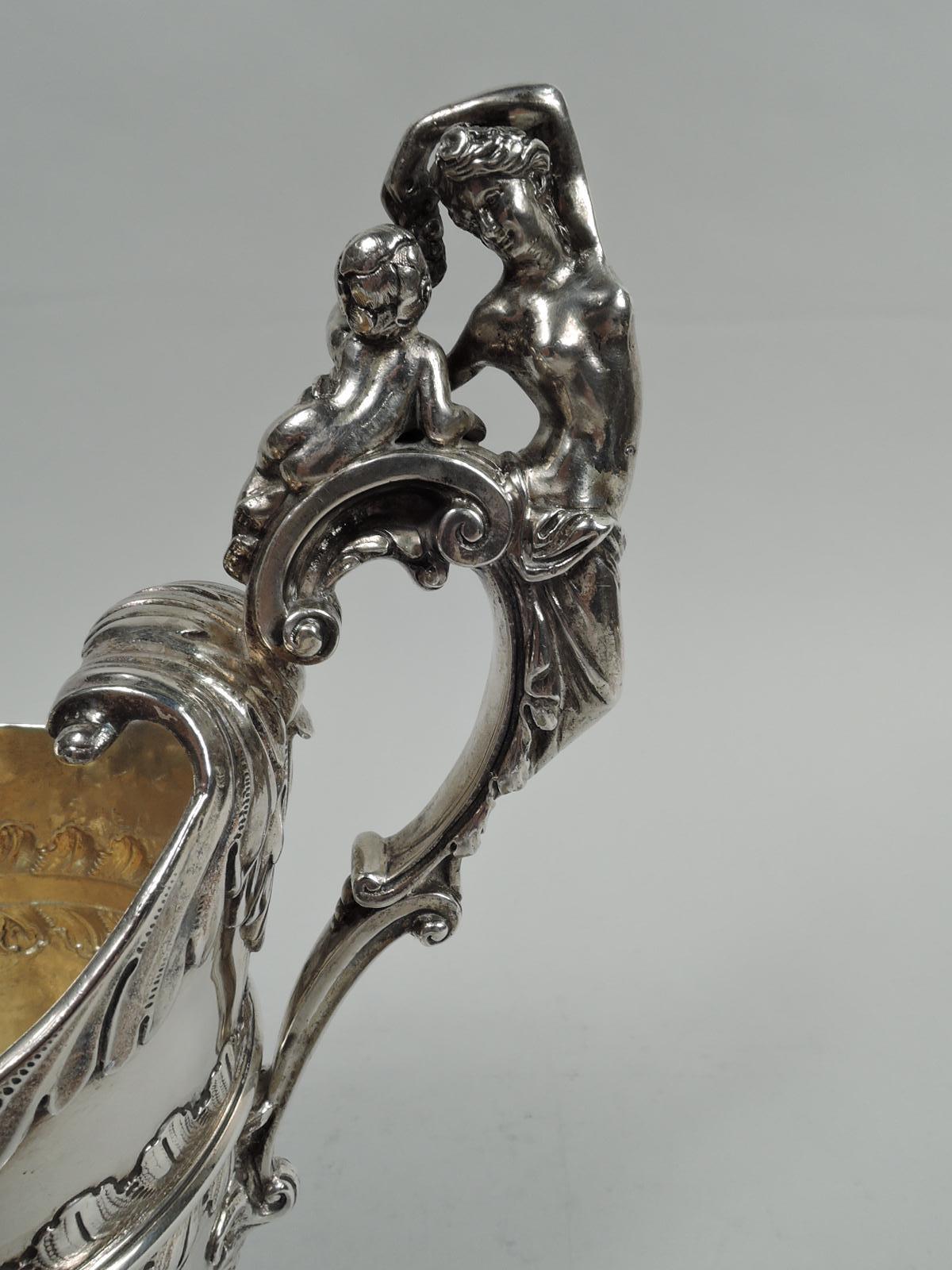 English Georgian Classical Sterling Silver Ewer, 18th Century For Sale 1
