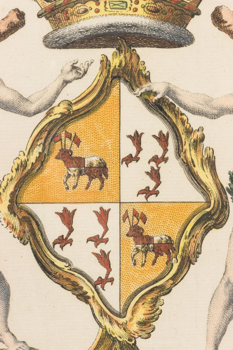 British English Georgian Coat of Arms Engravings For Sale