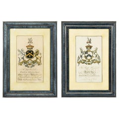English Georgian Coat of Arms Engravings