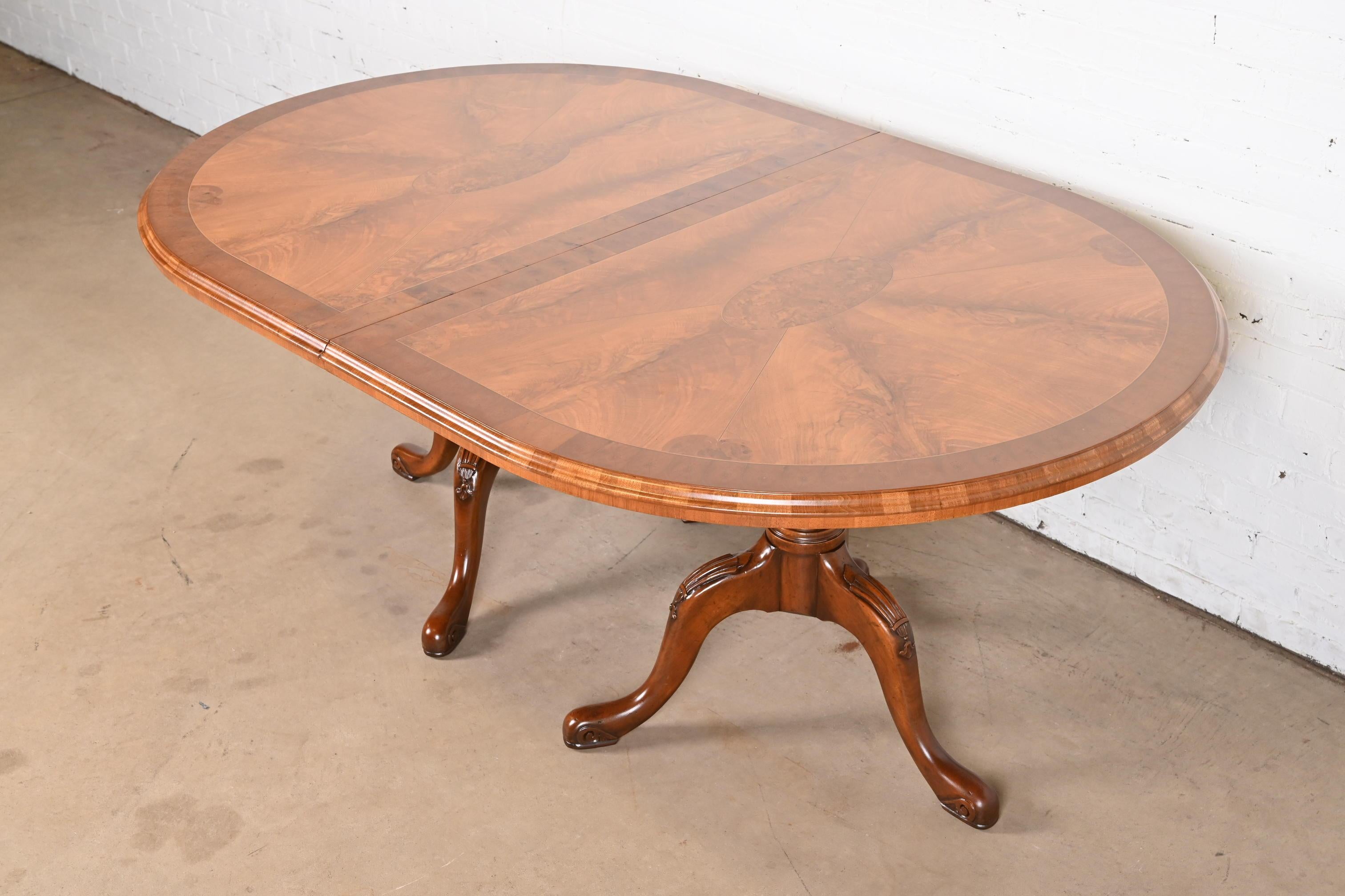 English Georgian Double Pedestal Dining Table by Restall Brown & Clennell 6